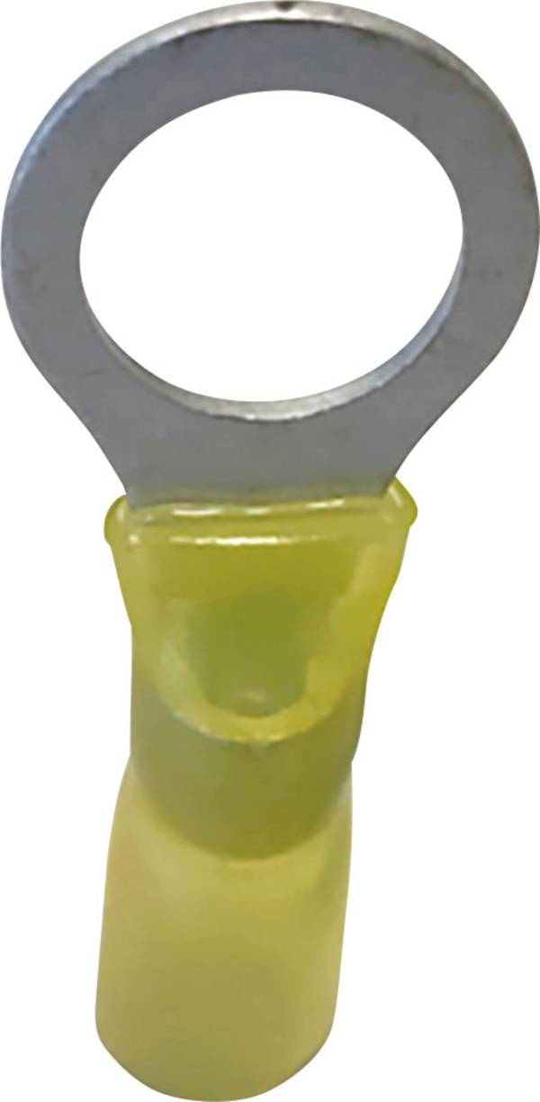 TRU COMPONENTS 1583073 Ring terminal + heatshrink Cross section (max.)=6 mm²  Partially insulated Yellow 1 pc(s)