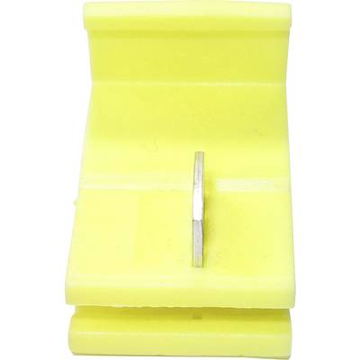 A yellow coin holder with a standing coin in the centre.