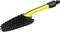 Yellow cleaning brush with a black handle and bristles, specially shaped for car care and hard-to-reach areas.