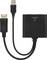 USB to DisplayPort adapter cable, black.
