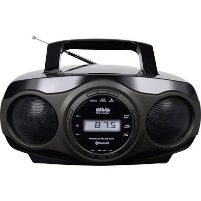 Silva Schneider MPC 17.7 BT Radio CD player FM CD, AUX, Bluetooth, USB   Black, Grey