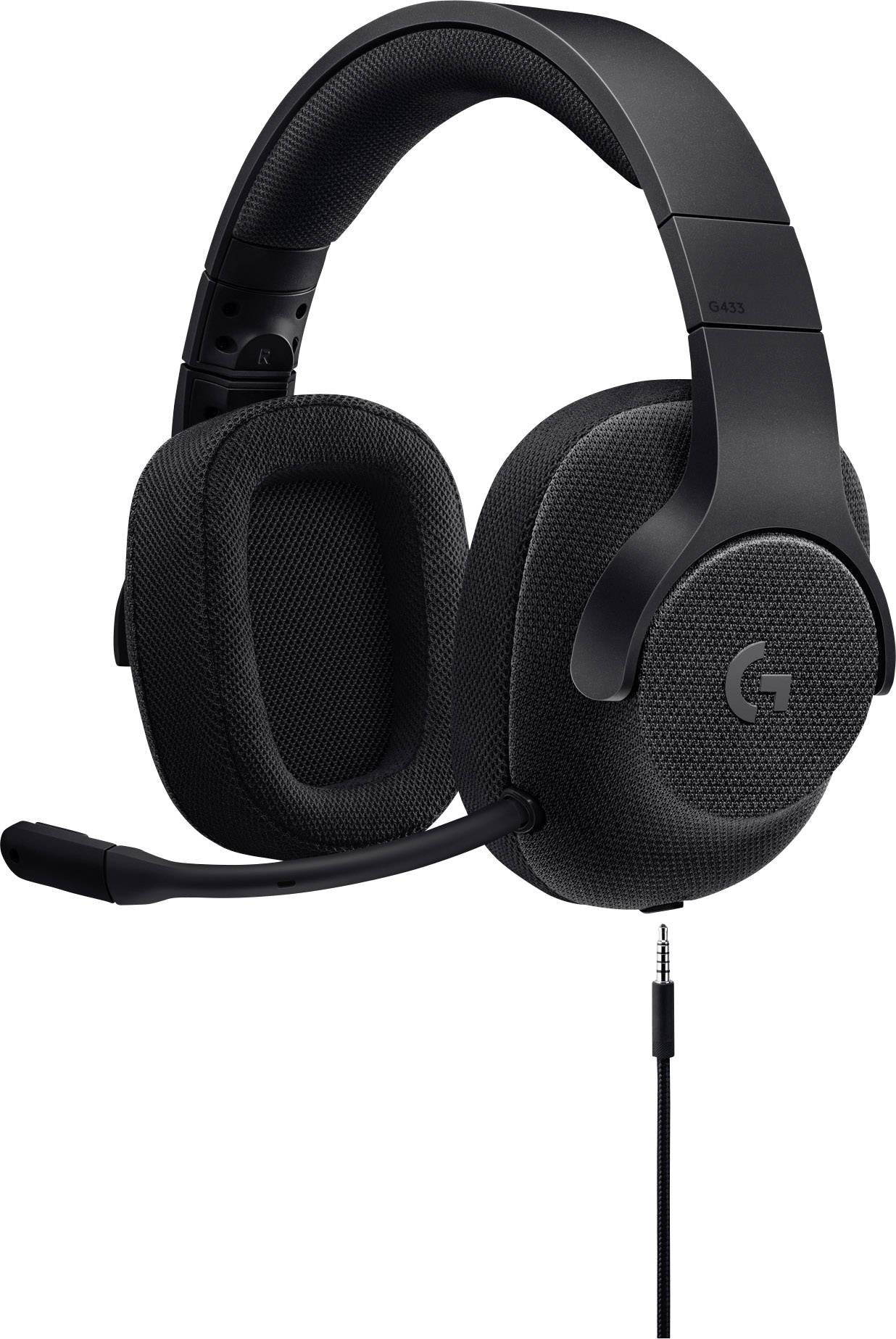 Logitech Gaming G433 Gaming headset 3.5 mm jack Corded Over-the-ear Black