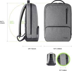 belkin laptop backpack f8n900btblk suitable for up to 39 6 cm 15 6 grey