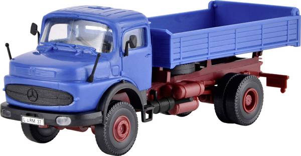 Kibri 14129 H0 HGV Mercedes Benz Round bonnet LAK 1620 tilting platform