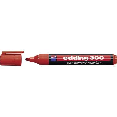 Edding 300 4-300002 Permanent marker Red waterproof: Yes