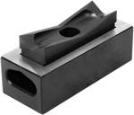 Sheet metal holes rectangular, for steel plate, 46 x 92 mm