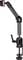 An adjustable black metal and carbon fibre articulated arm with a clamp, suitable for mounting cameras or accessories.