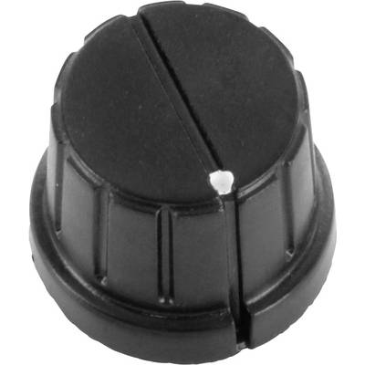 TRU COMPONENTS TC-DK24 TC-DK24 Control knob + marking Black (Ø) 24 mm 1 pc(s) 
