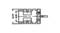 Technical drawing of a component with rectangular and circular elements. Dimensions: height 12.70, width 9.20.