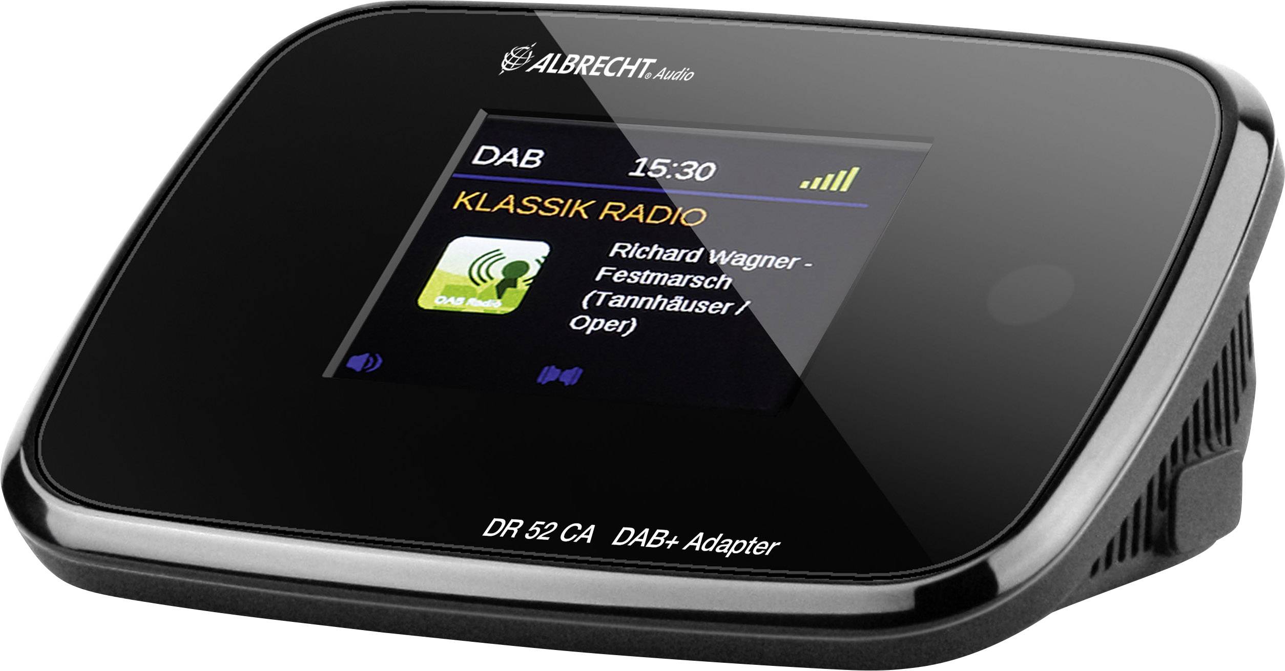 Albrecht DR 52 CA Radio adapter DAB+, FM Black