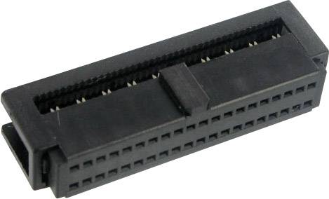 TRU COMPONENTS 1589654 Pin connector + strain relief Contact spacing: 1.27 mm Total number of pins: 10 No. of rows: 2 1
