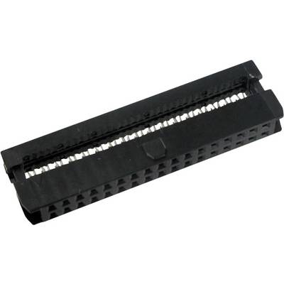 TRU COMPONENTS 1589694 Pin connector + strain relief Contact spacing: 2 mm Total number of pins: 30 No. of rows: 2 1 pc(