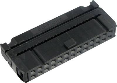 TRU COMPONENTS 1589743 Pin connector + strain relief Contact spacing: 2.54 mm Total number of pins: 12 No. of rows: 2 1