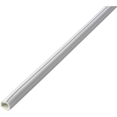 A long, metallic-silver rod against a white background.