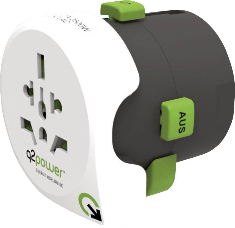 Q2 Power 2.100100 Travel adapter Weltreiseadapter Qdapter-0