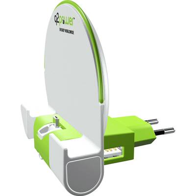 Q2 Power Dock & Charge Micro USB Mobile phone docking station White, Green 