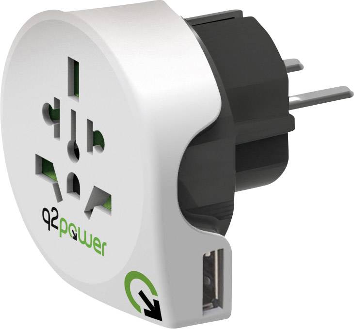 Q2 Power 1.100110 Travel adapter 1.100110-0
