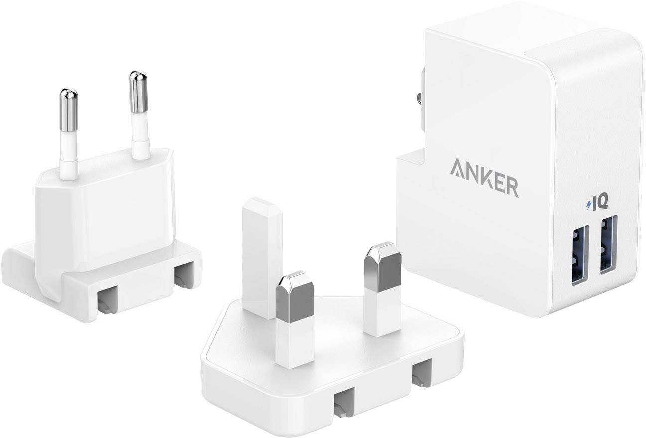 plan bag patologisk Anker PowerPort 2 Lite A2022321 USB charger Mains socket Max. output  current 3400 mA 2 x USB incl. UK adapter | Conrad.com