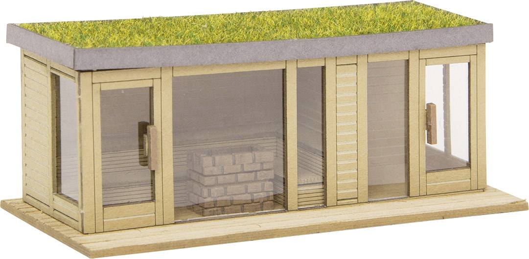 NOCH Laser-Cut minis® 14397 H0 Laser-Cut minis ® sauna with views Laser-cut assembly kit-2