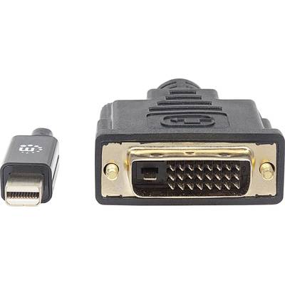 'Mini DisplayPort to DVI Adapter', black cable with two different connectors: small Mini DisplayPort and larger DVI connector.