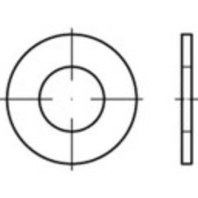 Technical drawing of a disc with a hole, front and side view; shows dimensions for manufacturing.
