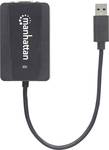 Manhattan 152303 USB 3.2 Gen 1 (USB 3.0) / VGA Adapter [1x USB 3.2 1st Gen connector A (USB 3.0) - 1x VGA socket] Black 0.26 m