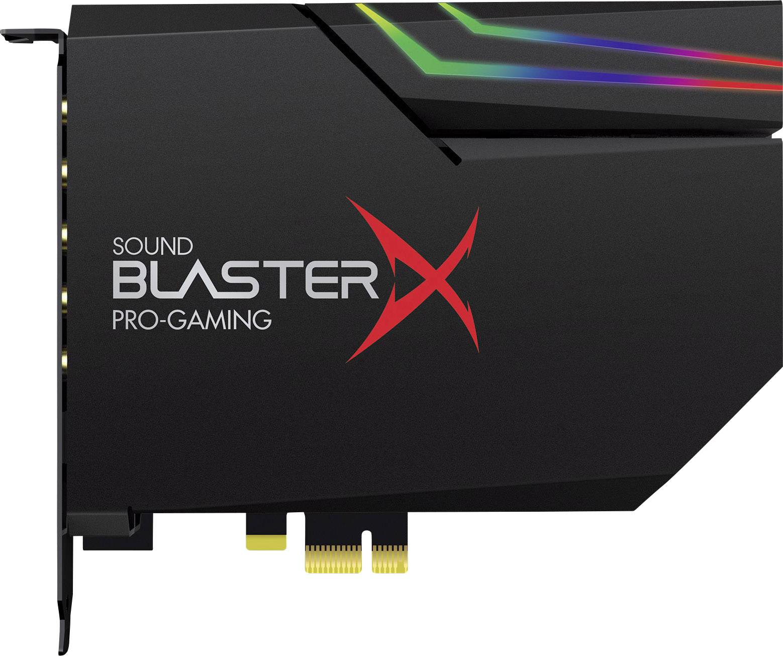 Sound BlasterX AE-5 5.1 Sound card, internal PCIe Digital output, External headphone jacks