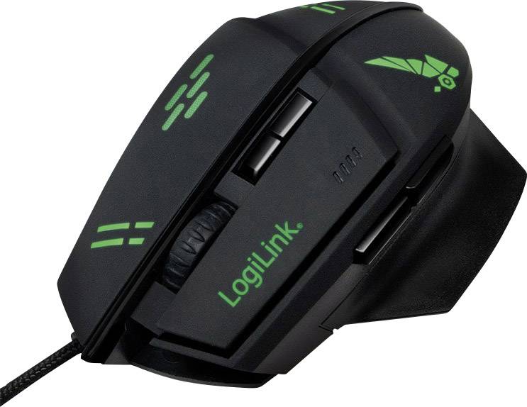LogiLink ID0157 Gaming mouse USB Optical Black 7 Buttons 3200 dpi Backlit-2