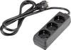 Power strip 3x Black PG connector Cable length: 2.80 m Basetech 1593788