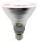 Light bulb with a silver, reflective shade and a screw base. Ideal for directional lighting or accent lighting.
