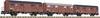 Liliput L260132 N 3pc set covered goods wagon of DB DB