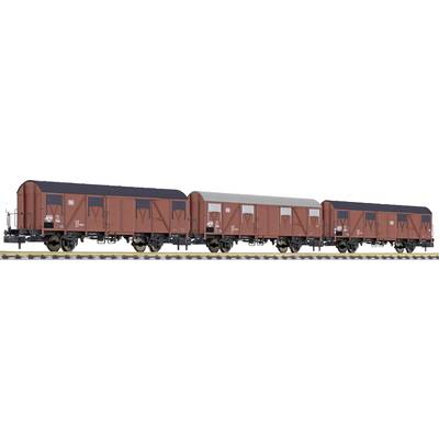 Liliput L260132 N 3pc set covered goods wagon of DB DB-0