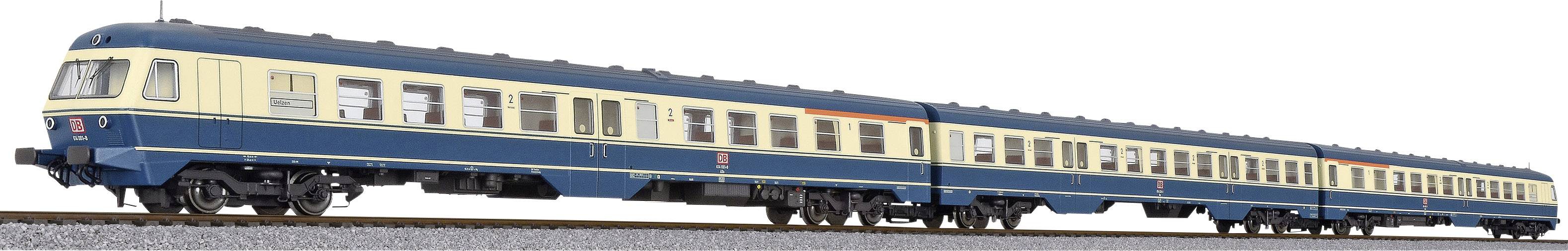 Image of Liliput L133158 H0 train set BR 614/914 3-piece basic unit of DB AG