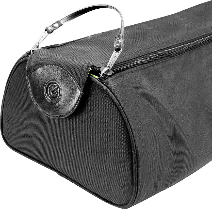A black, elongated bag with handles and a zip, suitable for storage or transportation.