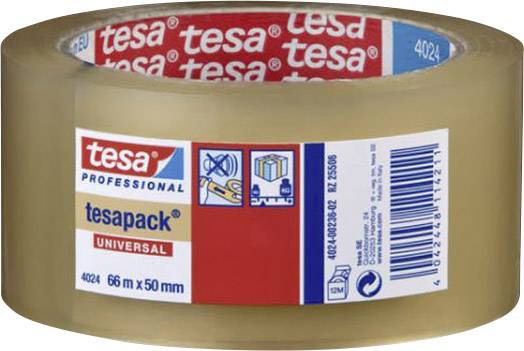 tesa 04024-00202-04 Packaging tape tesapack® 4024 Transparent (L x W) 66 m x 38 mm 1 pc(s)