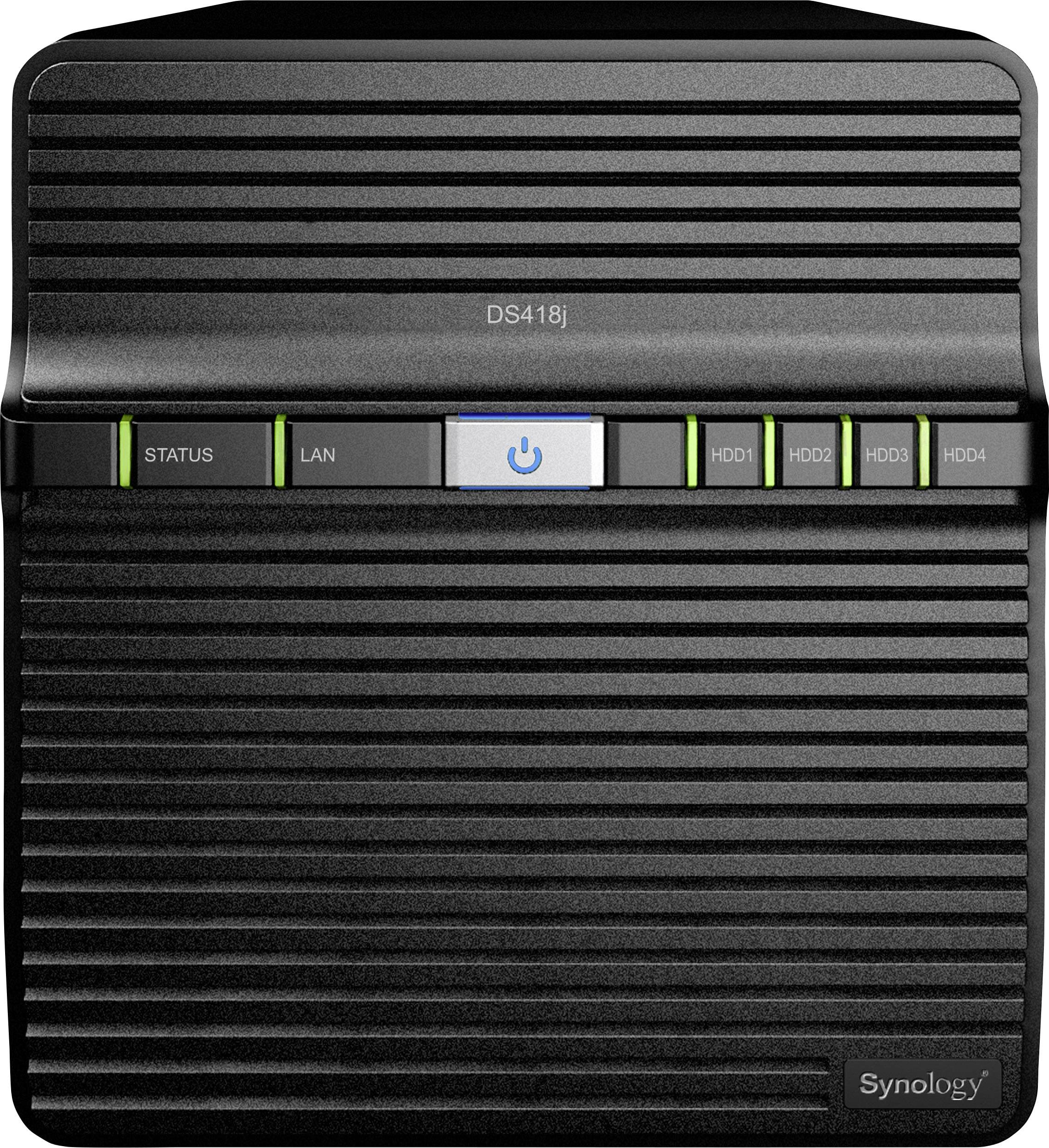Synology DiskStation DS418J NAS server casing 4 Bay