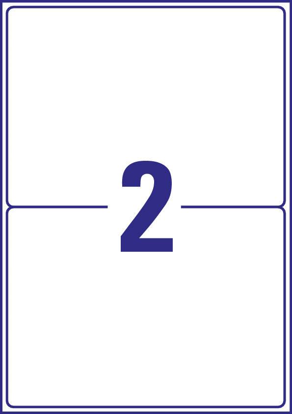 The number '2' is large and blue in the centre of a white shield with a blue border.