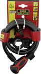 Spiral cable lock with light 1345 150 L