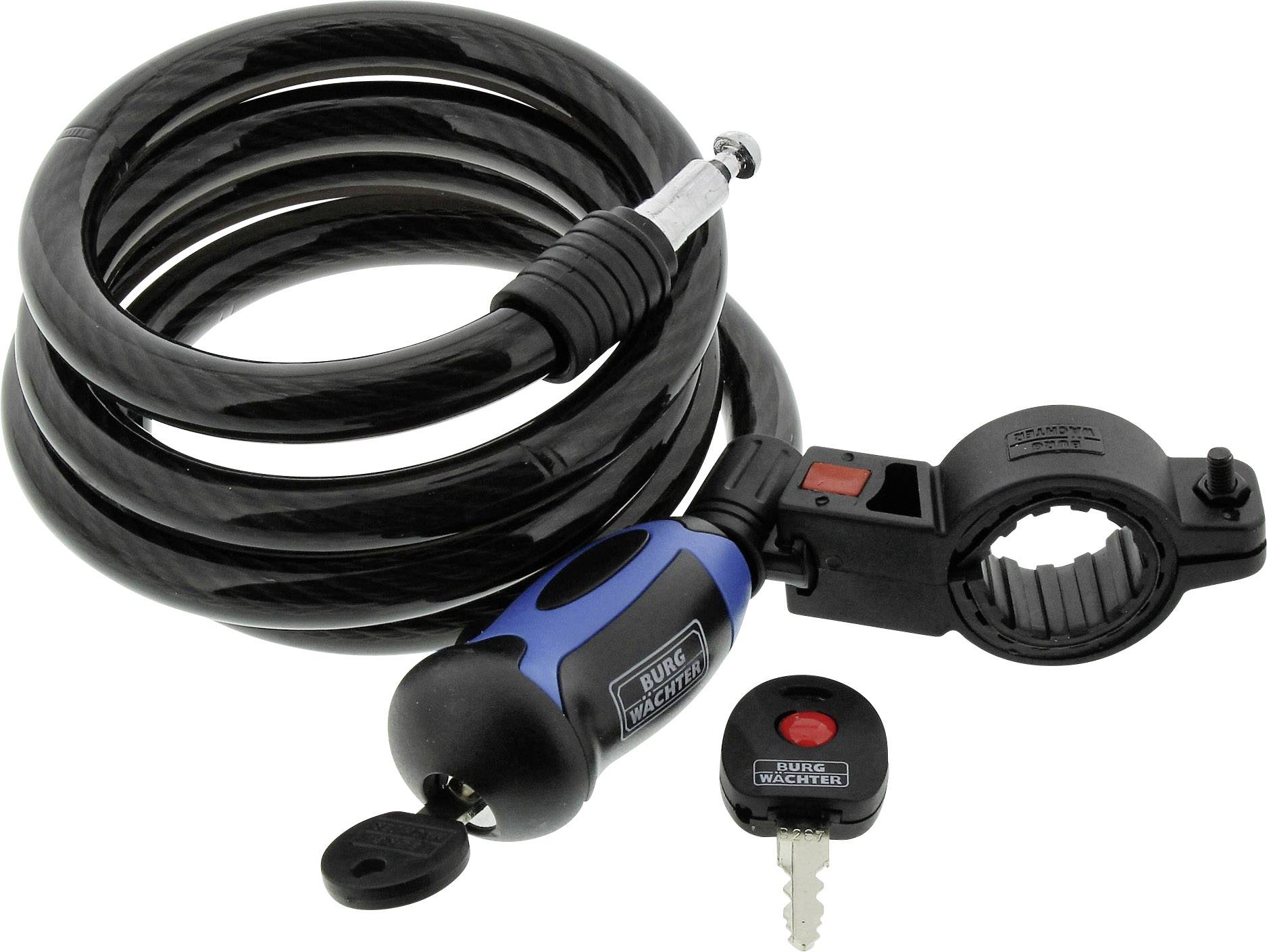 Burg Wächter 1345 150 L Spiral cable lock Colour-changing Key lock-2