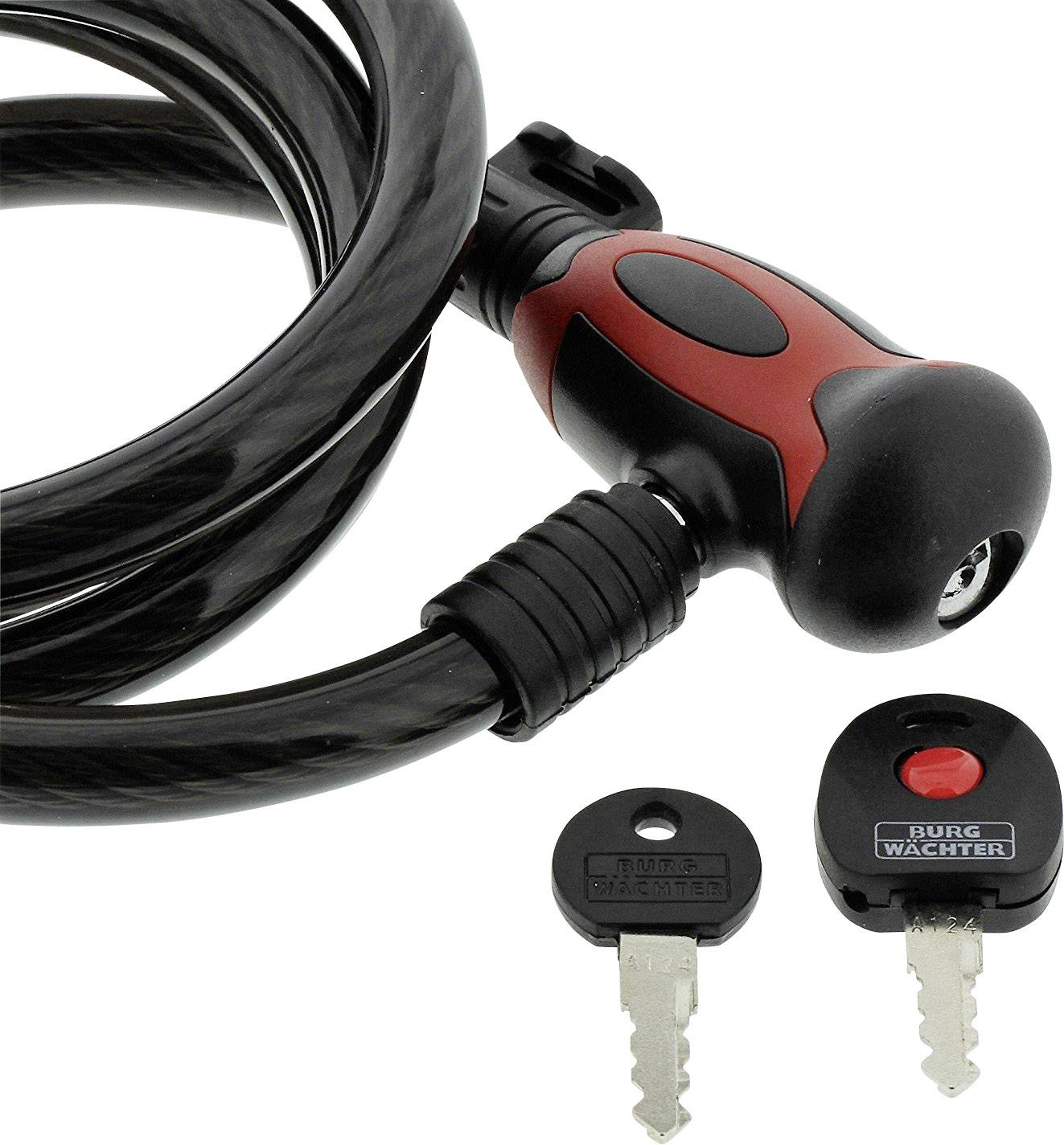 Burg Wächter 1345 150 L Spiral cable lock Colour-changing Key lock-4