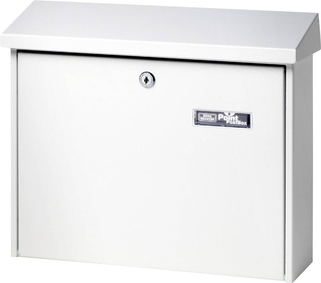 Burg Wächter 61150 JOURNAL 5867 W Letterbox Steel plate White Key