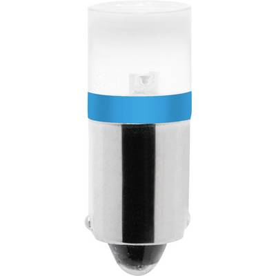 A white LED lamp with a blue stripe, typical of torches or small lighting devices.