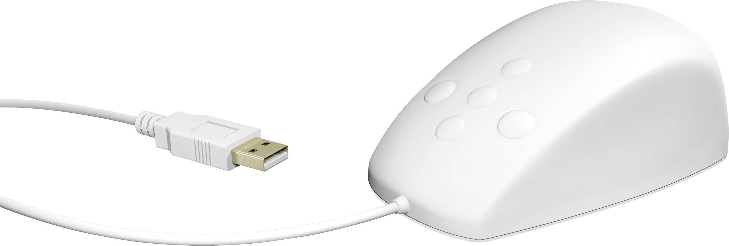 Keysonic KSM-3020M-W Mouse USB White 5 Buttons Splashproof, Dustproof-2