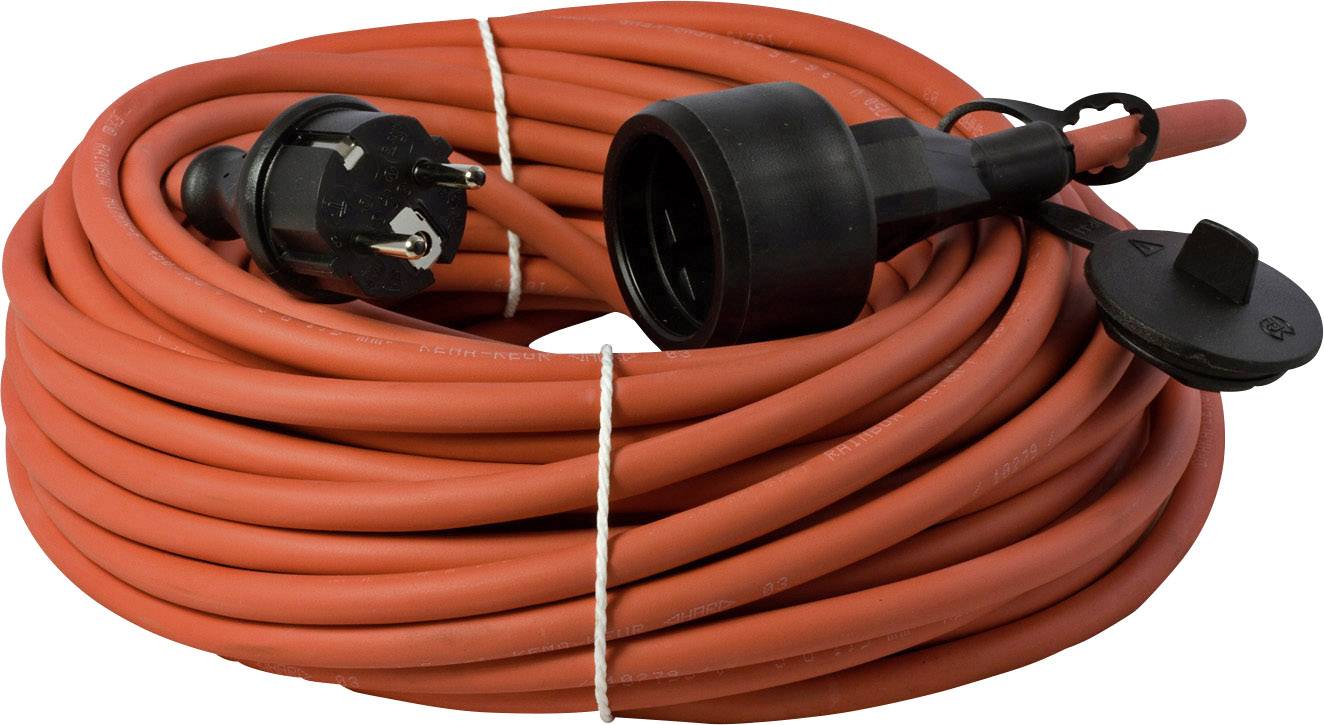 HAWA 10082100 Current Cable extension 16 A Red 5.00 m H07RN-F 3G 1,5 mm²