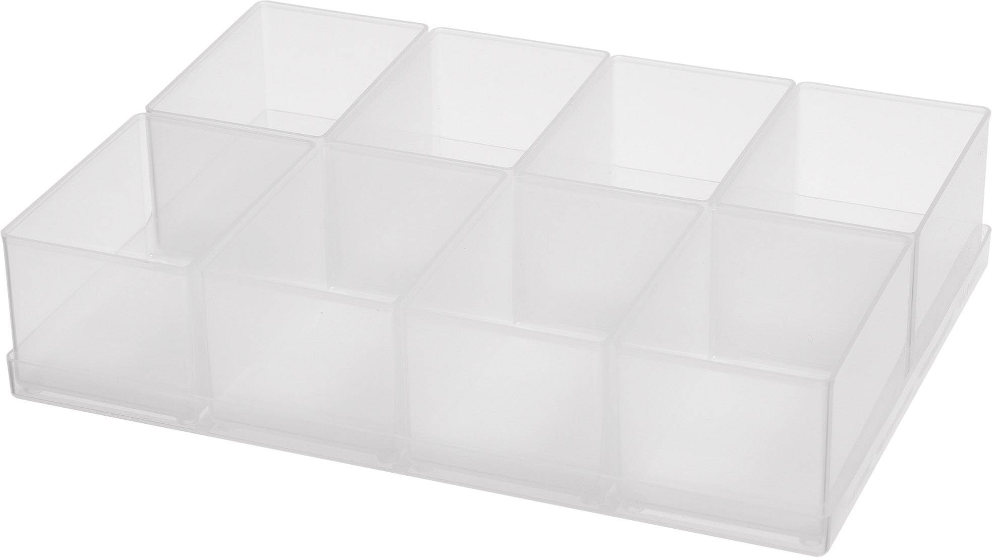 raaco A 8-1 Assortment case insert (L x W x H) 220 x 160 x 47 mm No. of compartments: 8 Content 1 pc(s)