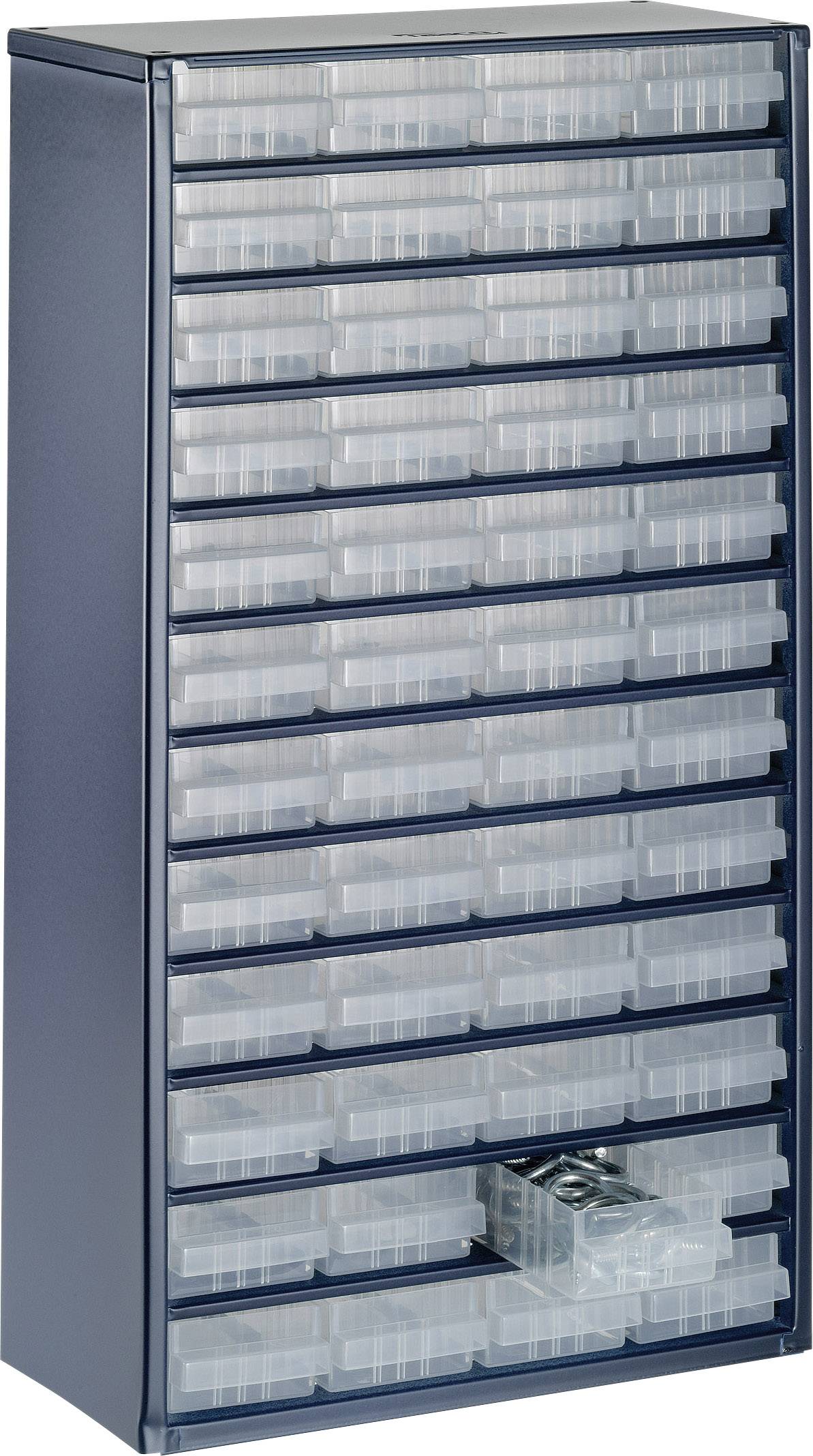 raaco Drawer cabinet (L x W x H) 150 x 306 x 552 mm No. of compartments: 48 Content 1 pc(s)