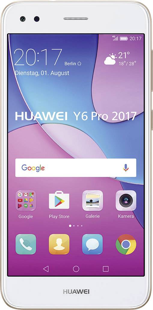 Gemengd Tolk multifunctioneel Huawei Y6 Pro 2017 Smartphone () Hybrid slot Gold | Conrad.com