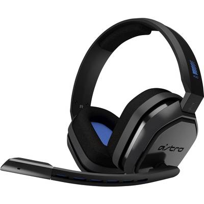 Astro A10 Gaming  Over-ear headset Corded (1075100) Stereo Grey, Blue  Volume control, Microphone mute