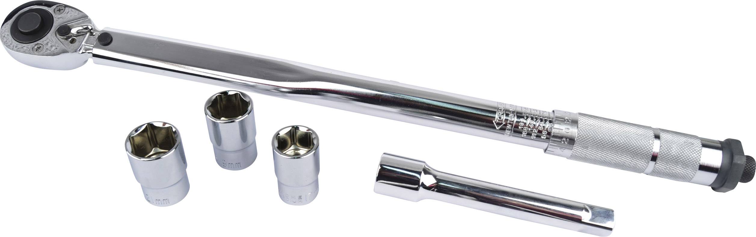 Brüder Mannesmann M18300 Torque wrench set Forward/reverse ratchet 1/2" (12.5 mm) 40 - 210 Nm