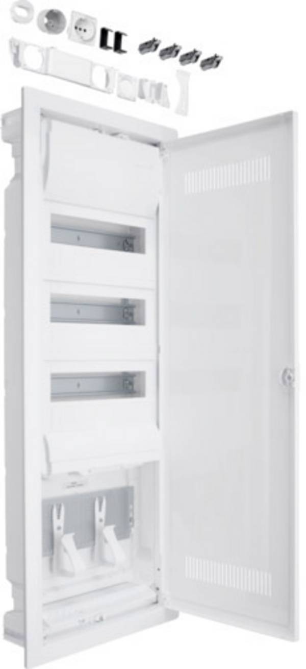 Hager VU603WWH VU603WWH Distribution board Flush mount No. of partitions = 36 No. of rows = 3 Content 1 pc(s)